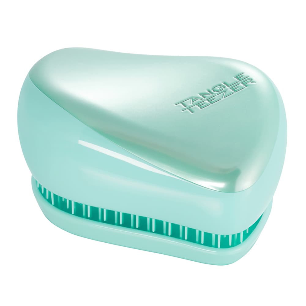 Тангл Тизер Расческа Frosted Teal Chrome, 53×68×98 мм (Tangle Teezer, Compact Styler)