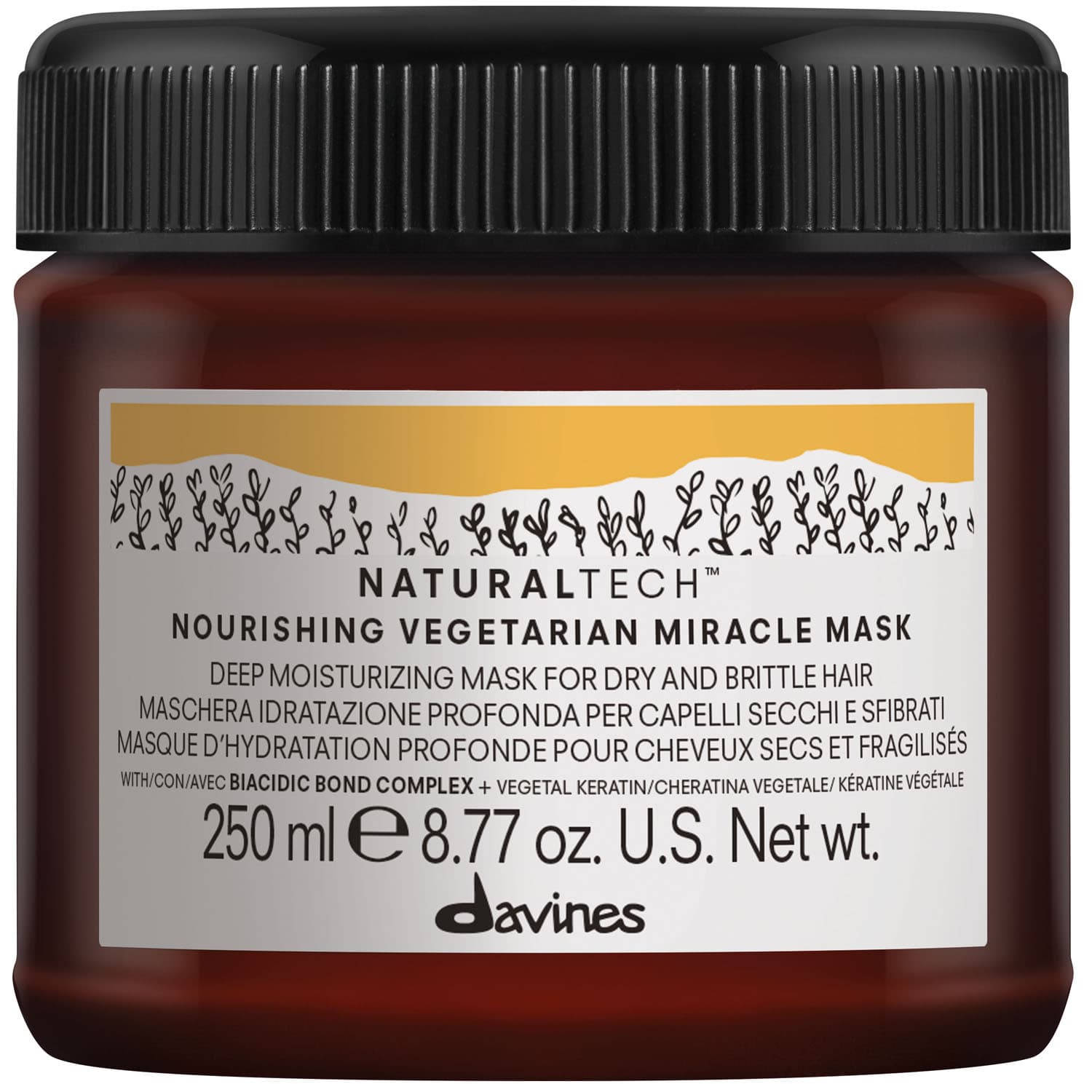 Давинес Интенсивно питающая маска "Вегетарианское чудо" Vegetarian Miracle Mask, (Davines, Natural Tech)