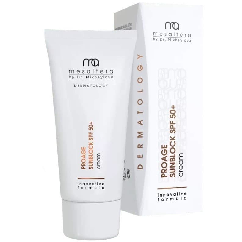 Мезальтера Солнцезащитный омолаживающий крем Proage Sunblock SPF50, (Mesaltera by DR. Mikhaylova, Уход для всех типов кожи)