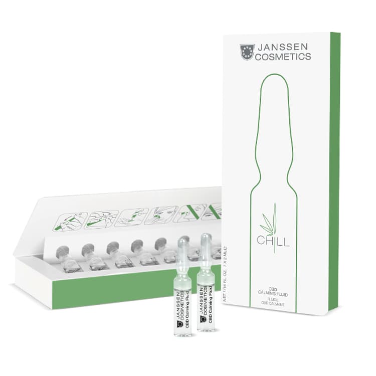 Янсен Косметикс Успокаивающий ампульный концентрат CBD Calming Fluid, 7 х (Janssen Cosmetics, Ampoules)