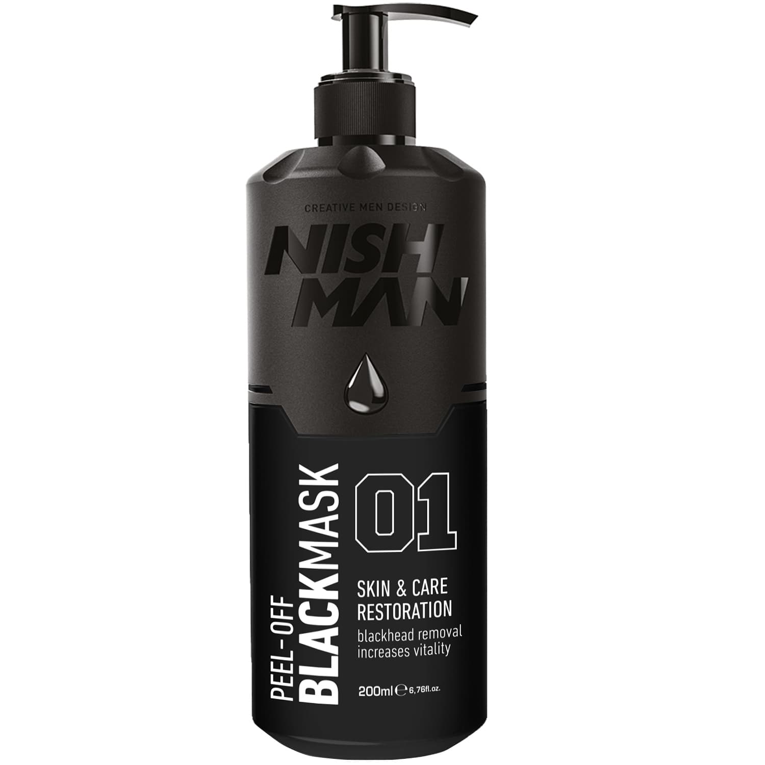 Нишмэн Очищающая маска для лица 01 Black Peel-Off черная, (Nishman, Skin Care)