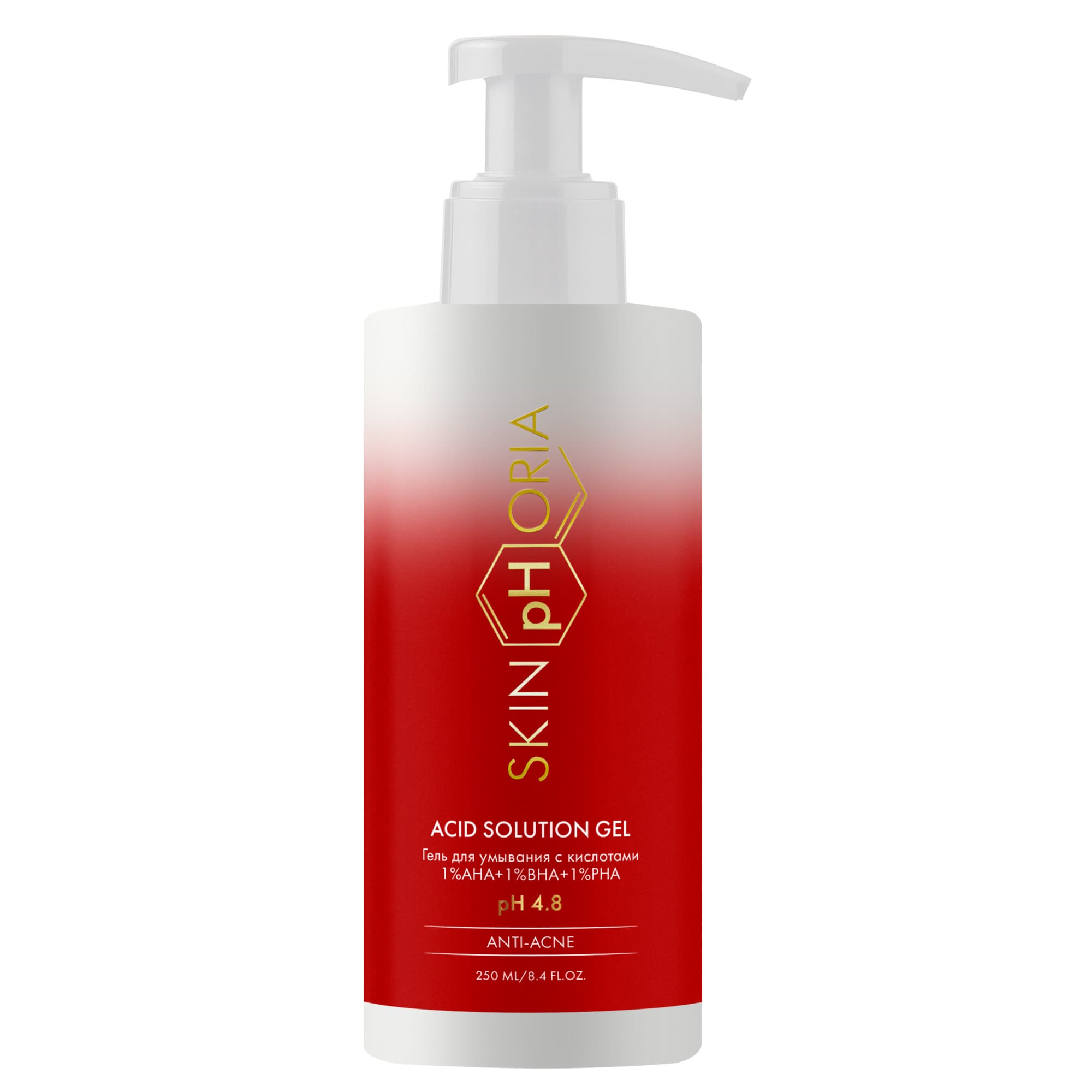 Скинфория Гель для умывания с кислотами Acid Solution Gel, (SkinpHoria, Anti-Acne)