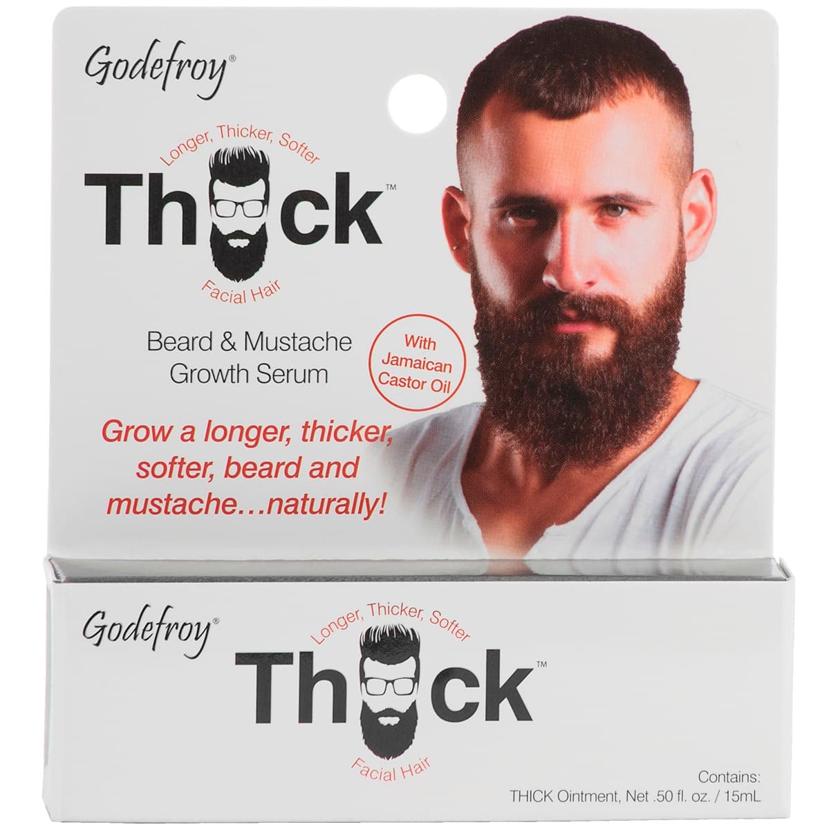 Годефрой Сыворотка для роста бороды и усов Thick Beard & Mustache Growth Serum, (Godefroy, )