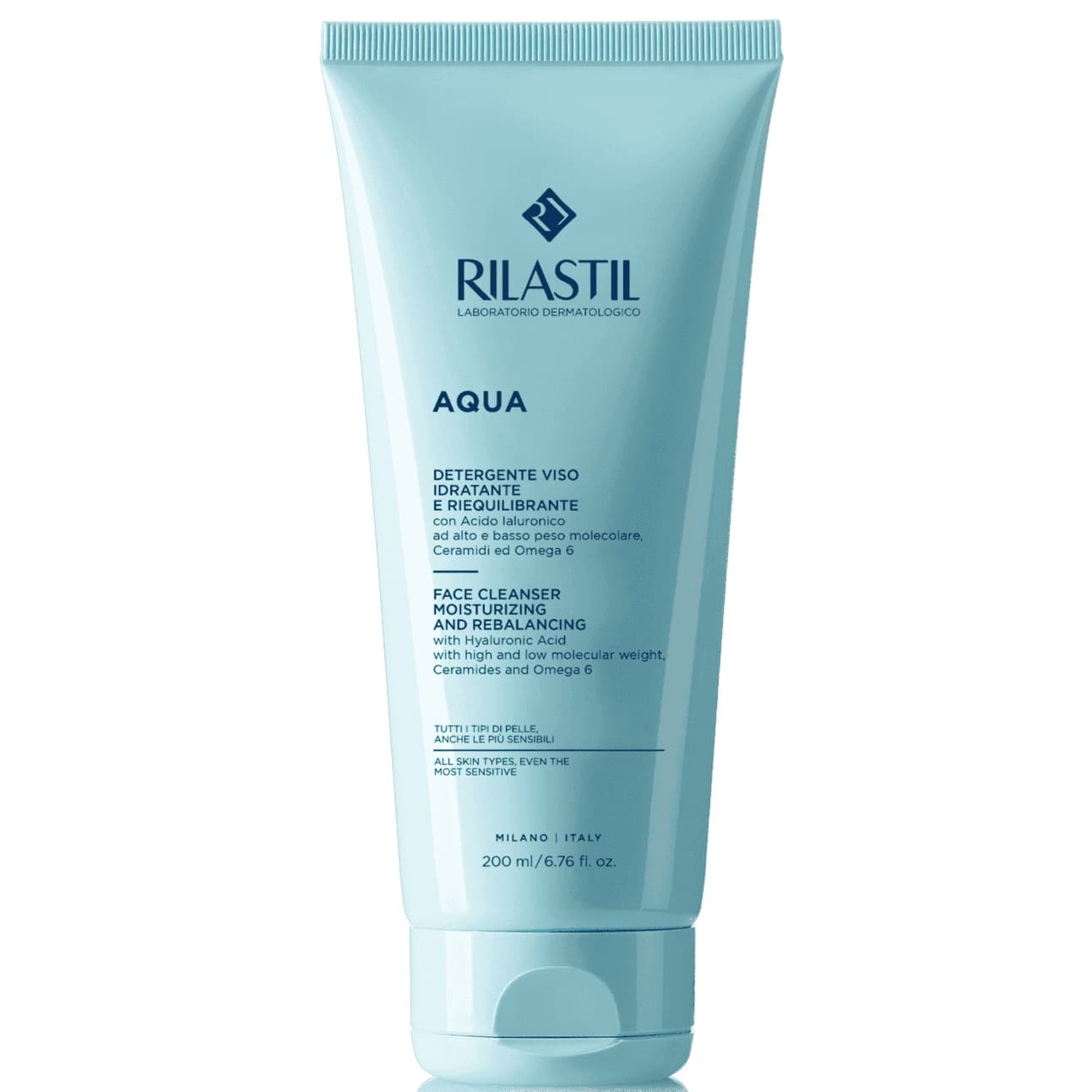 Риластил Очищающая увлажняющая эмульсия для лица, (Rilastil, Aqua)