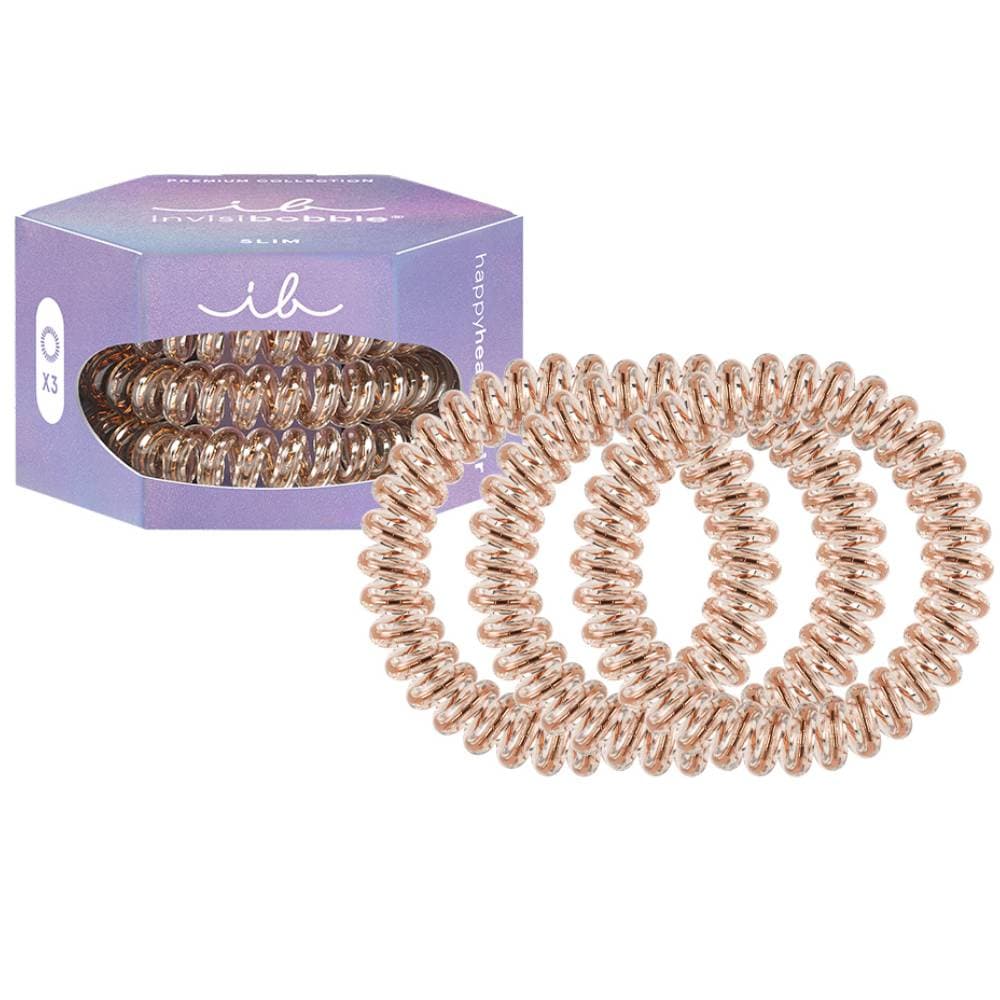 Инвизибабл Резинка-браслет для всех типов волос Premium Bronze me Pretty, (Invisibobble, Slim)