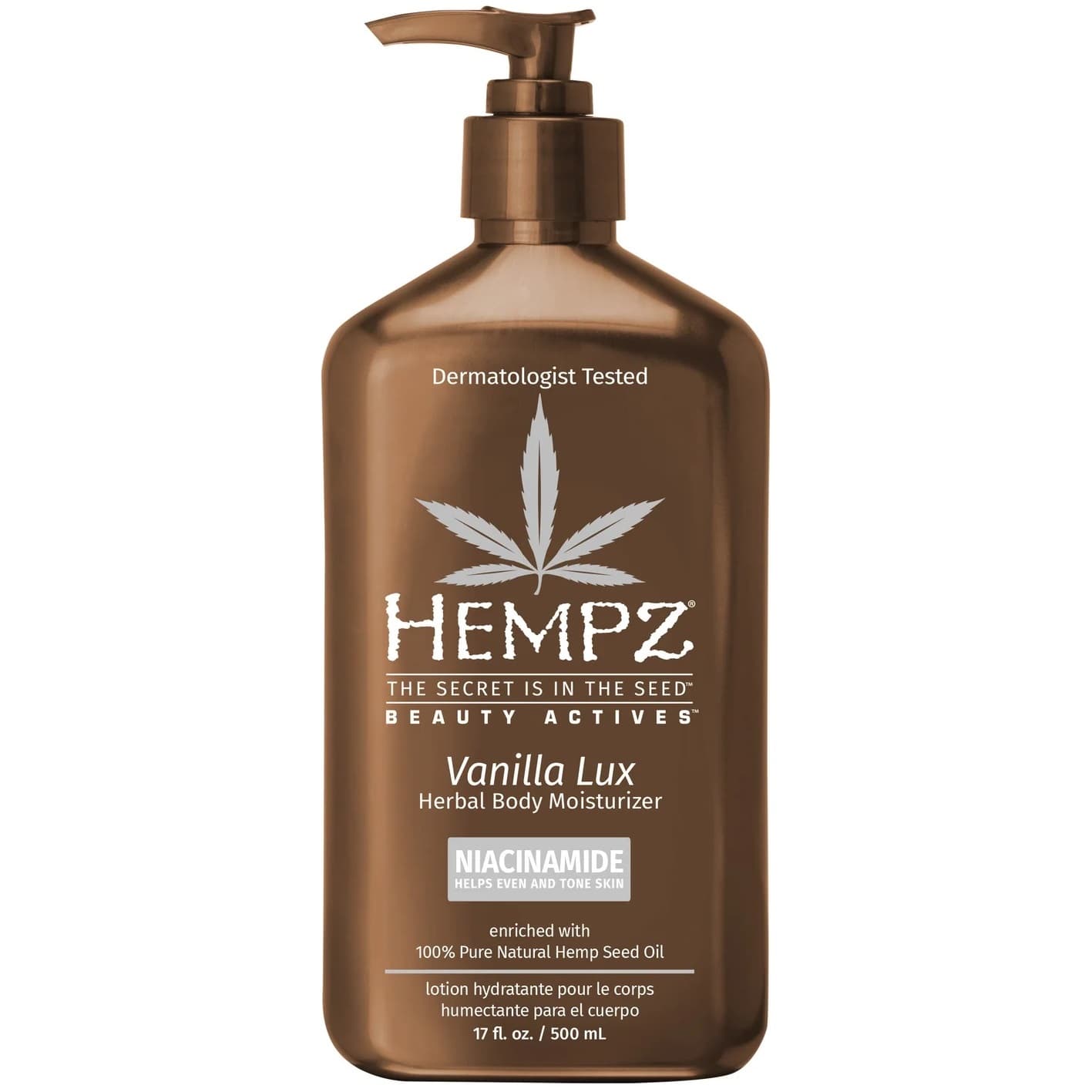 Хемпз Молочко с ниацинамидом Vanilla Lux для тела, (Hempz, Активный уход)
