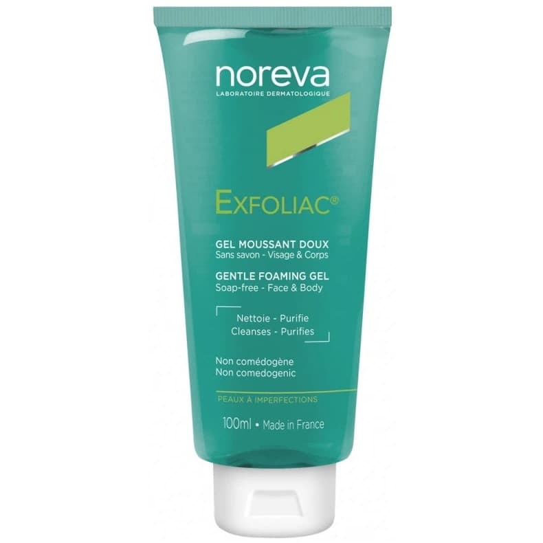 Noreva Exfoliac Мягкий очищающий гель для лица и тела 1 шт