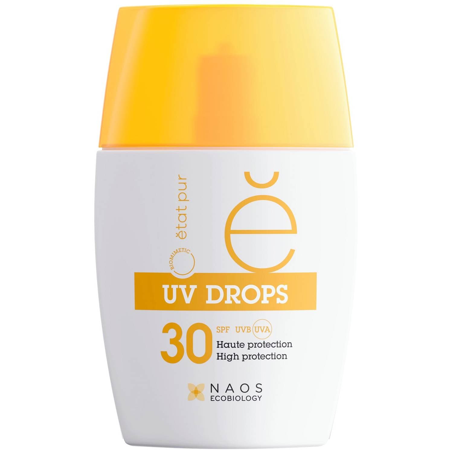 Эта пюр Солнцезащитный флюид для лица UV Drops SPF30 с минеральными УФ-фильтрами, (Etat Pur, Солнцезащита)