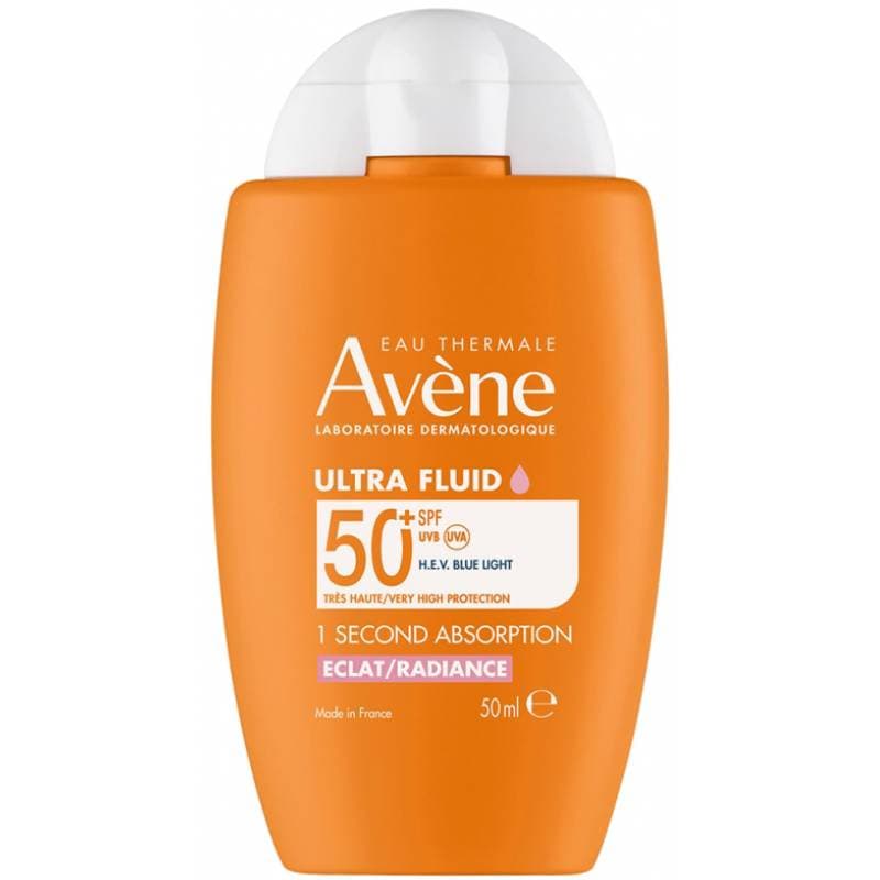 Авен Ультралегкий солнцезащитный флюид для сияния кожи лица One Second Ultra Fluid Radiance SPF50+, (Avene, Suncare)
