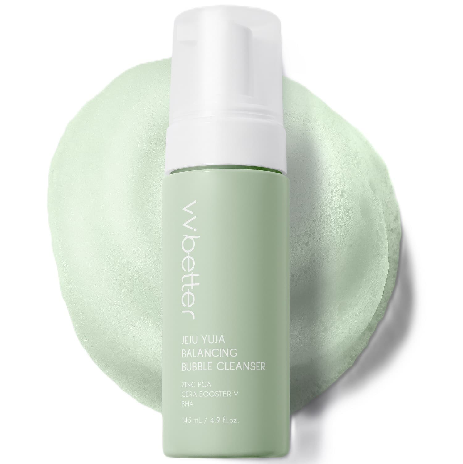 ВиВиБеттер Балансирующая пенка для умывания с юдзу и цинком Jeju Yuja Balancing Bubble Cleanser, (VVBetter, )