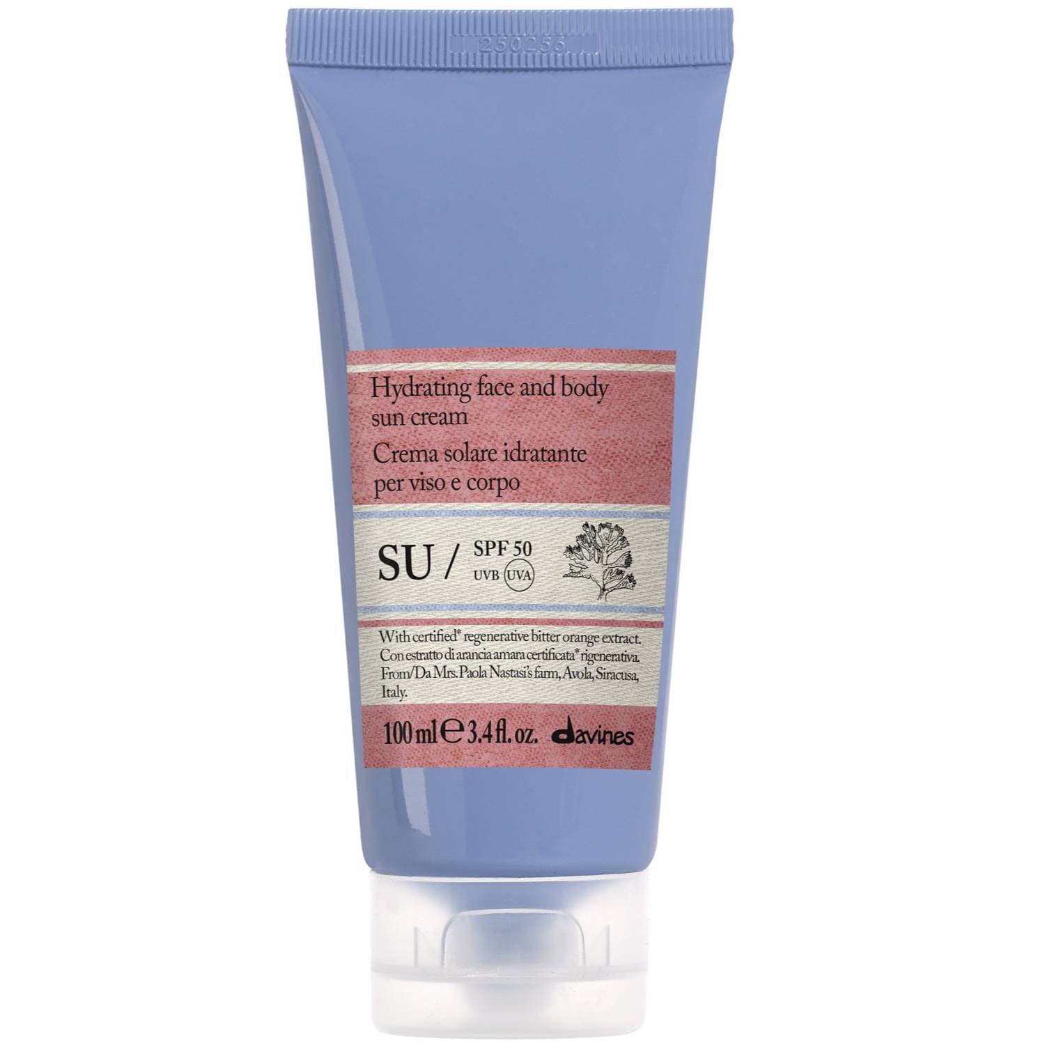 Давинес Увлажняющий солнцезащитный крем Hydrating Face and Body Sun Cream SPF50, (Davines, Su)