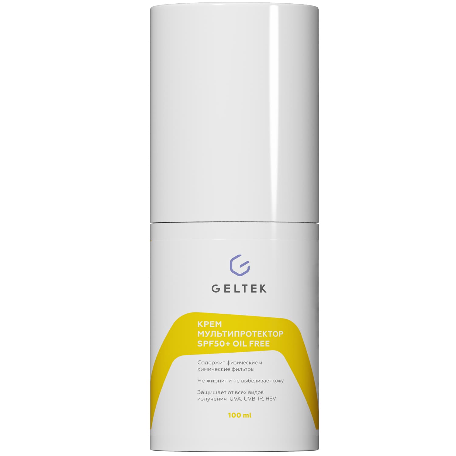 Гельтек Крем мультипротектор SPF 50+ Oil Free, (Geltek, Sun Protection)