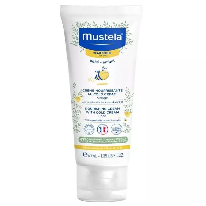 Мустела Питательный крем для лица с кольд-кремом, (Mustela, Bebe - защита кожи)