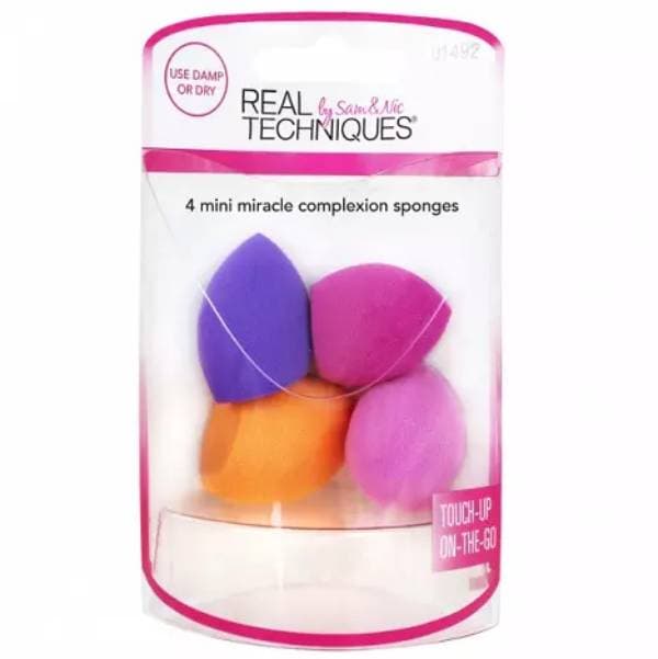 Реал Техникс Набор из 4 мини спонжей 4 Miracle Mini Complexion Sponges (Real Techniques, Аксессуары)
