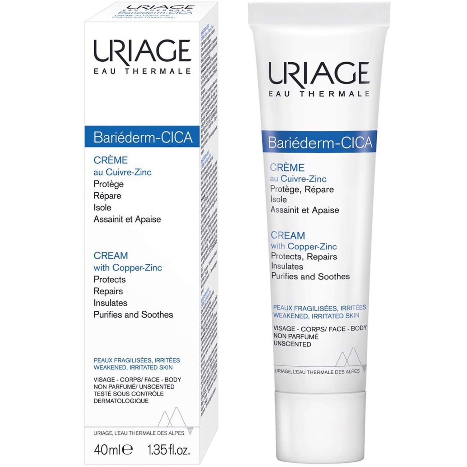 Uriage Bariederm-CICA Крем с Cu-Zn восстанавливающий 1 шт