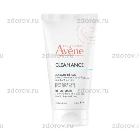 Авен (Avene) Клинанс маска-детокс глуб. очищ. чувст.комбин.жирн.к