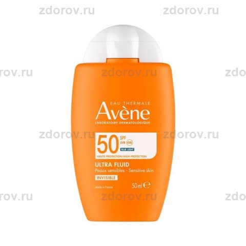 Авен (Avene) Ультра флюид инвизибл д/лица ультралегкий солнцезащ. невидим. SPF50