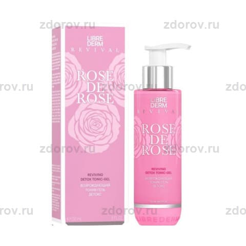 Либридерм Rose de rose тоник-гель детокс возрождающий