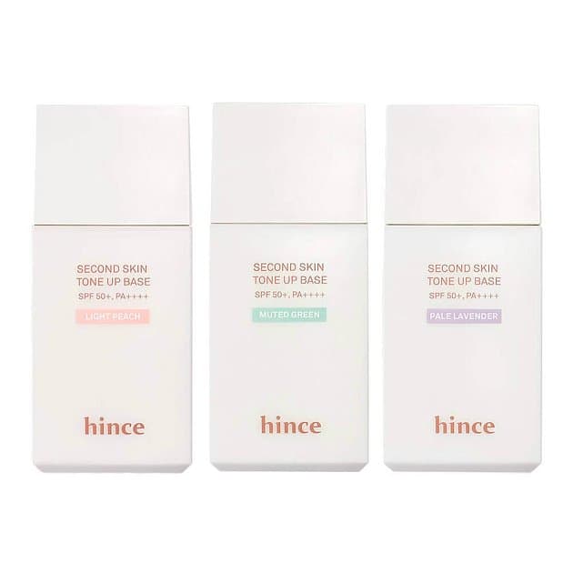 Тонирующая солнцезащитная база под макияж hince Second Skin Tone Up Base SPF50+ PA++++
