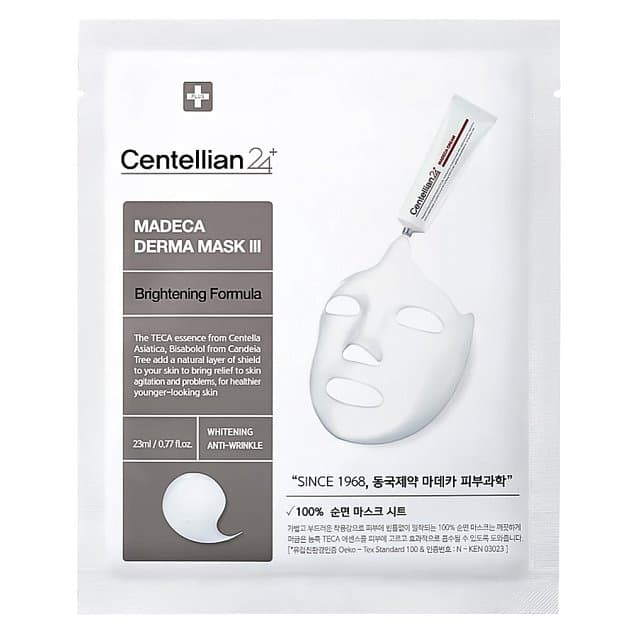 Интенсивная осветляющая тканевая маска Centellian24 Madeca Derma Mask III Brightening Formula
