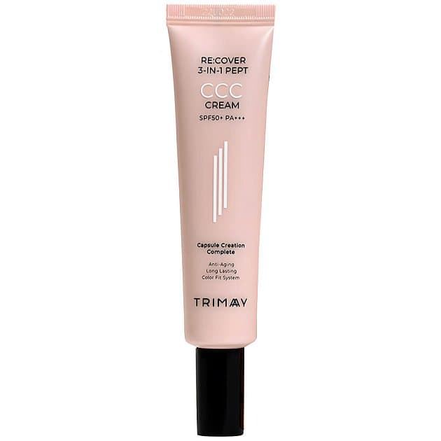 Многофункциональный тональный крем с пептидами Trimay Re:cover 3-in-1 Pept CCC Cream SPF50+ PA+++